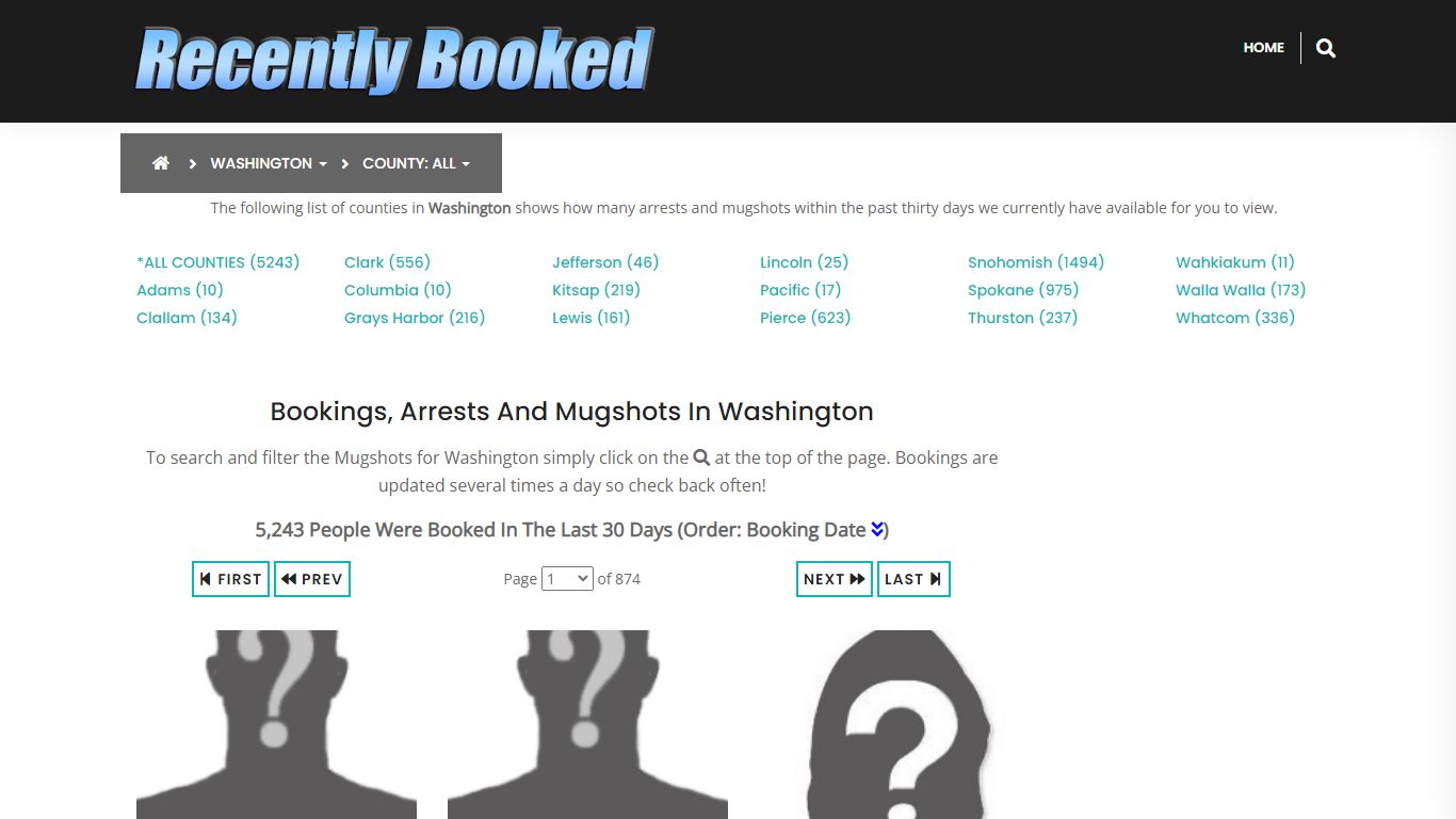 Bookings, Arrests and Mugshots in Grays Harbor County, Washington